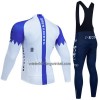Set Fietsshirt Lange Mouw + Lange Koersbroek 2023 INEOS Grenadiers Wit Blauw